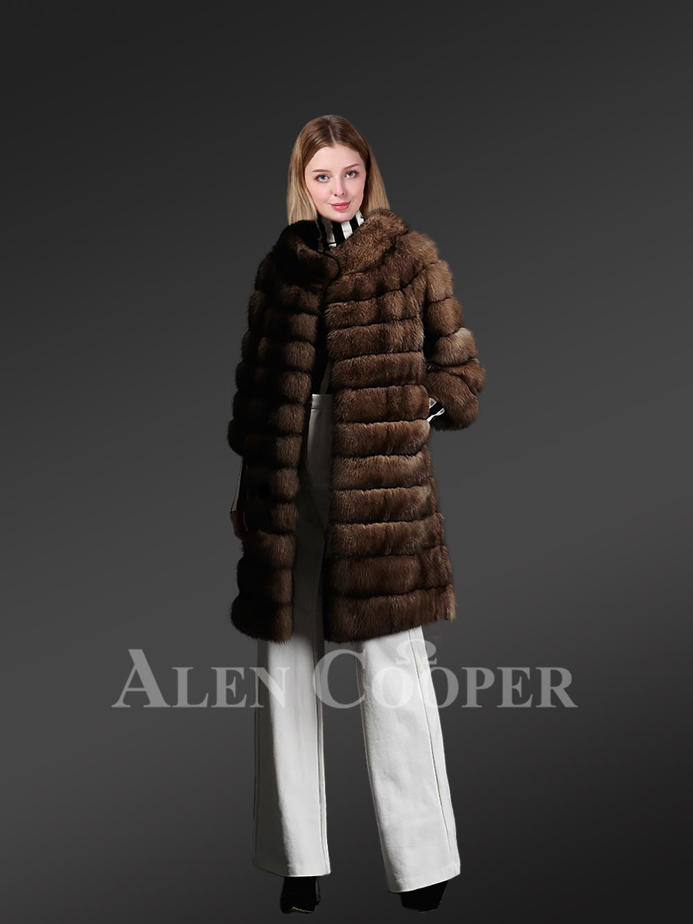 Sable 3/4 Legth Coat - Image 4