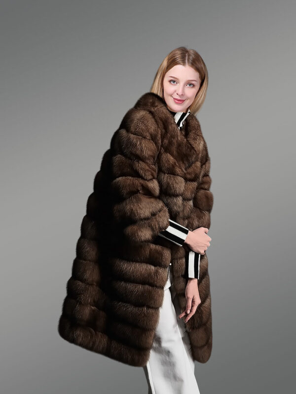 Sable 3/4 Legth Coat - Image 3