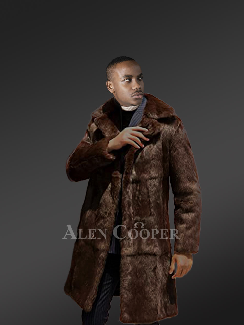 Rabbit fur Coat for Men - Image 2