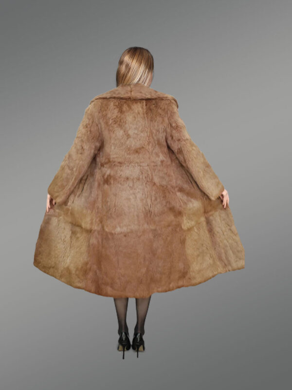 Real Rabbit Fur Trench Coat for Women - Image 6