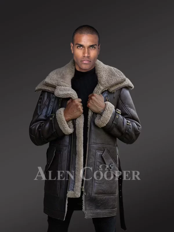 Luxurious Sheepskin Shearling Jacket for Men