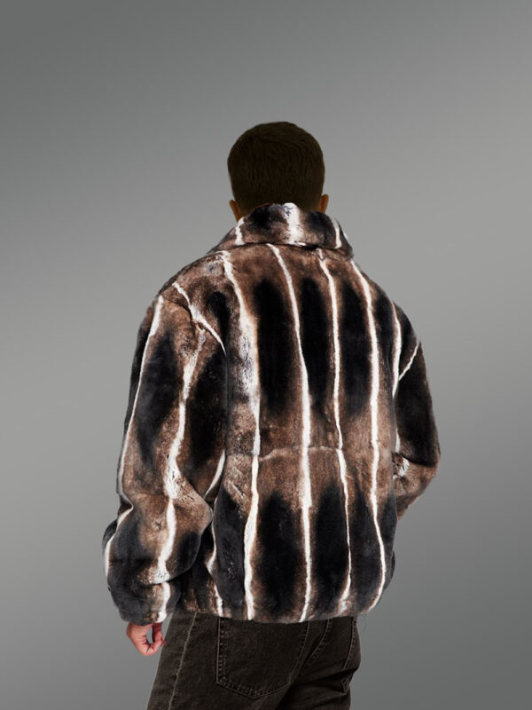 Rabbit Fur Bomber for Men - Image 4