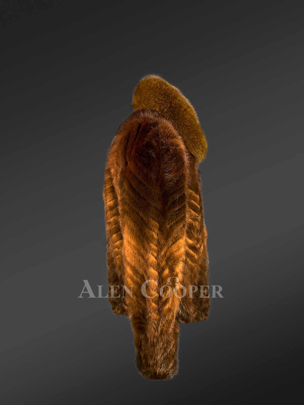 Mink Fur Bomber for Men with Zip-Up Front - Image 6