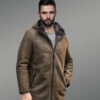 Sheepskin Shearling Jacket Long Trench Coat