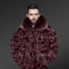 Comfy Fox Fur Bomber with Flexible Hem and Wrist