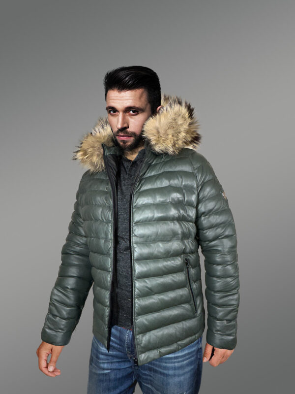 Light Weight Goose Down Jacket With Hood - Image 3