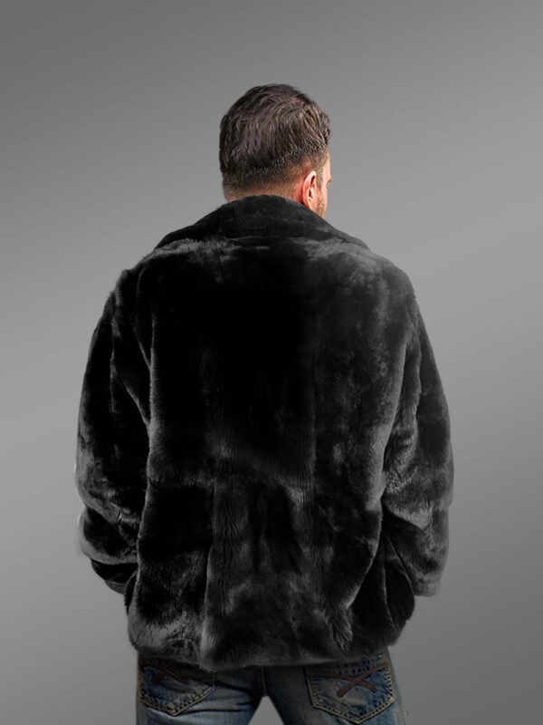 Sheepskin Bomber Mouton Varsity for Men - Image 8