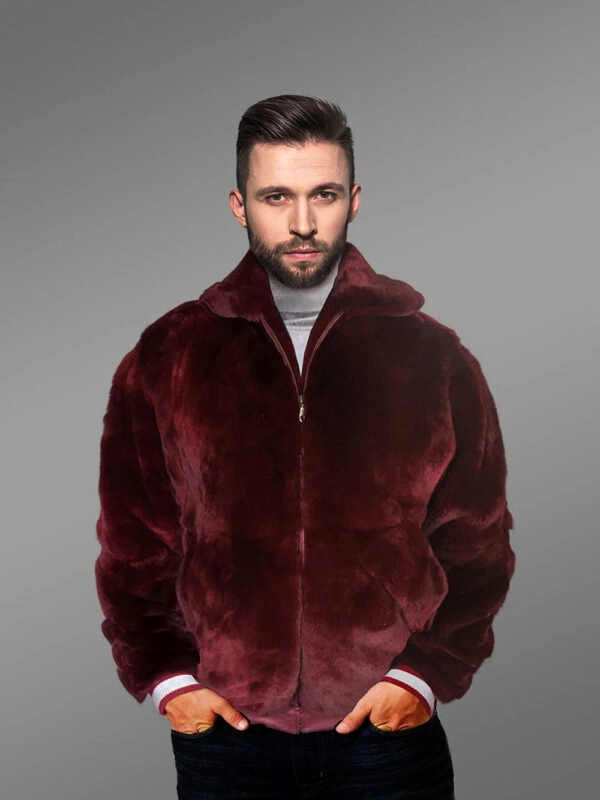 Bomber Varsity in Sheepskin Mouton - Image 3