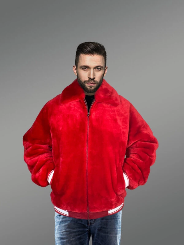 Bomber Varsity in Mouton with an Elegant Single-tone Style - Image 4