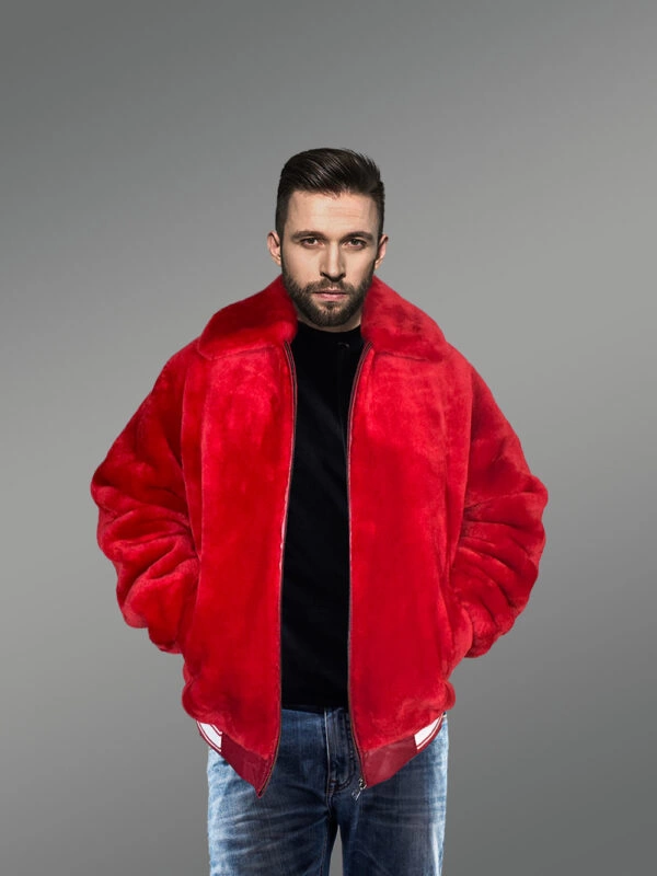 Bomber Varsity in Mouton with an Elegant Single-tone Style