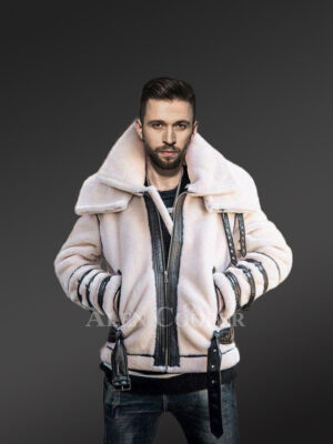Mens Mouton Bomber Jacket for Smart Looks and Ultimate Comfort