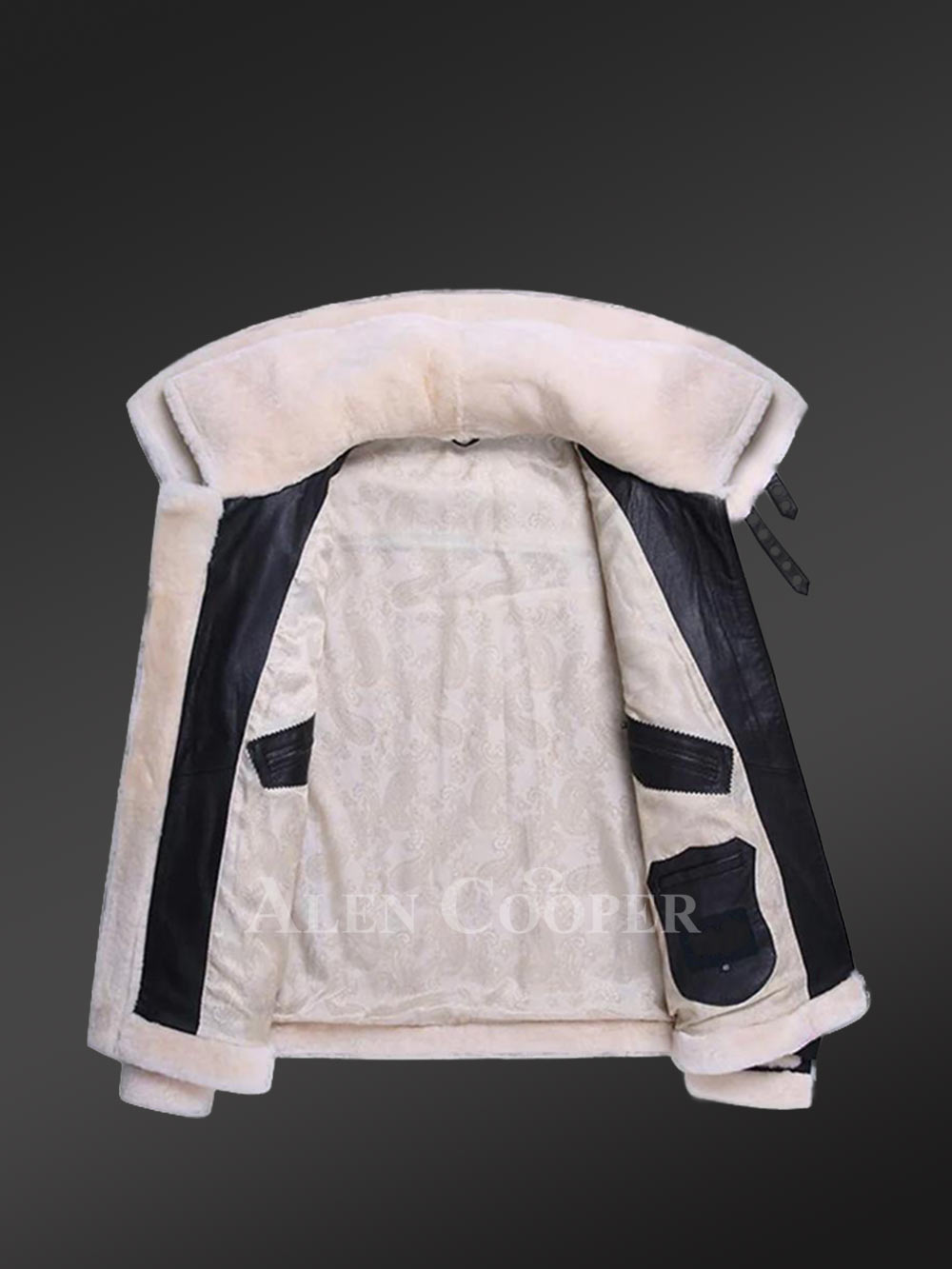 Mens Mouton Bomber Jacket for Smart Looks and Ultimate Comfort - Image 3