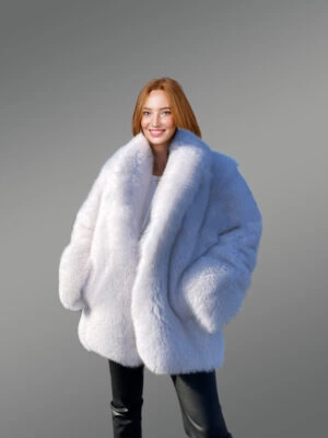 Long overcoat in Fox Fur