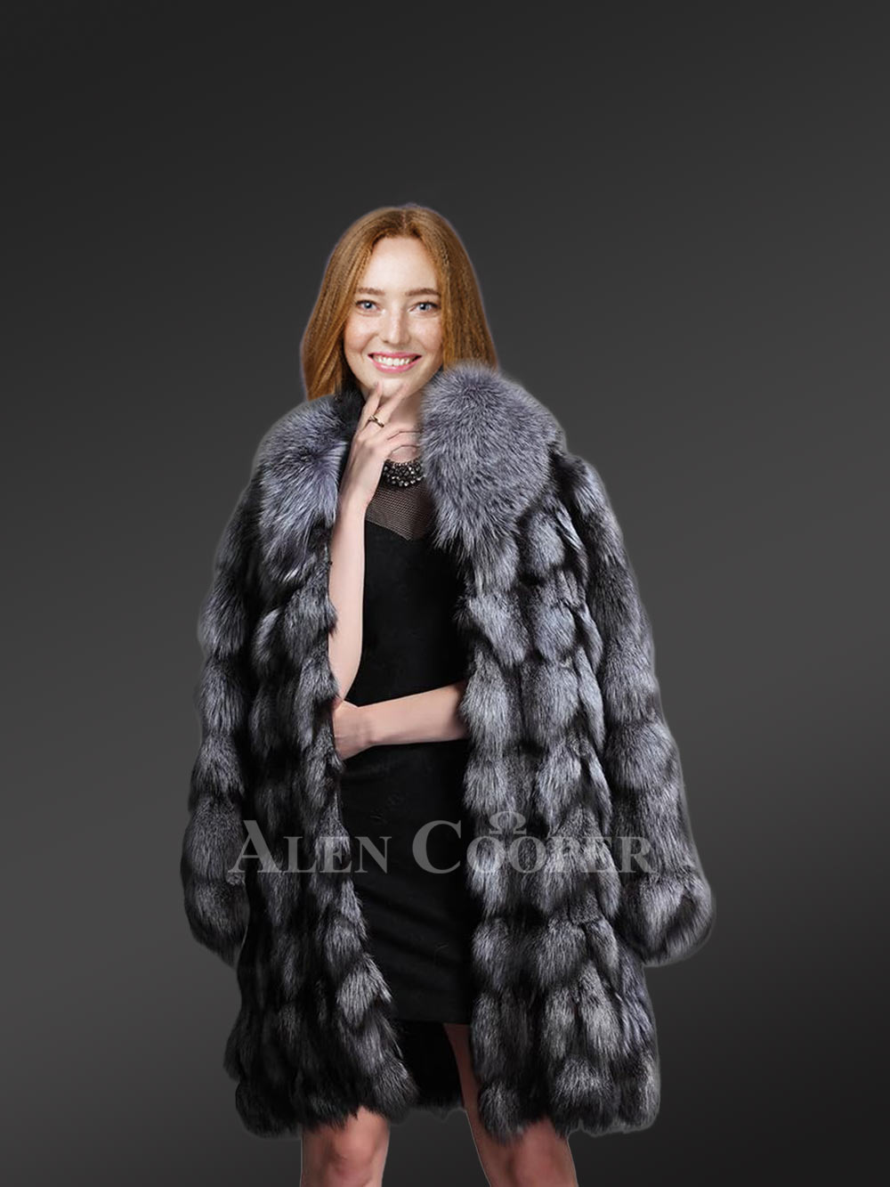 Turtleneck Fox Fur Coat to Look Majestic at All Times - Image 3