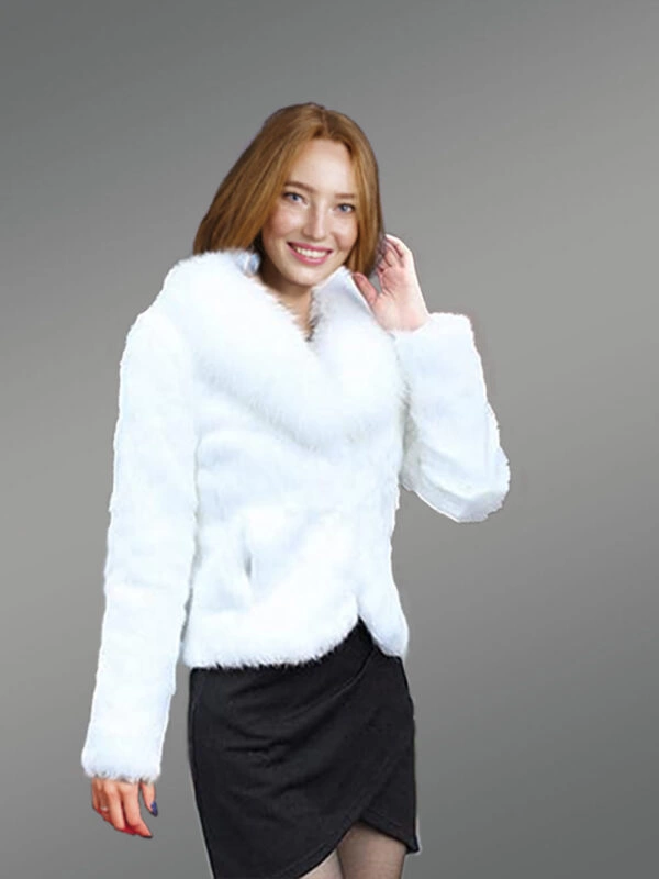 Womens Rabbit Blazer in Pristine White for a Posh Look - Image 3