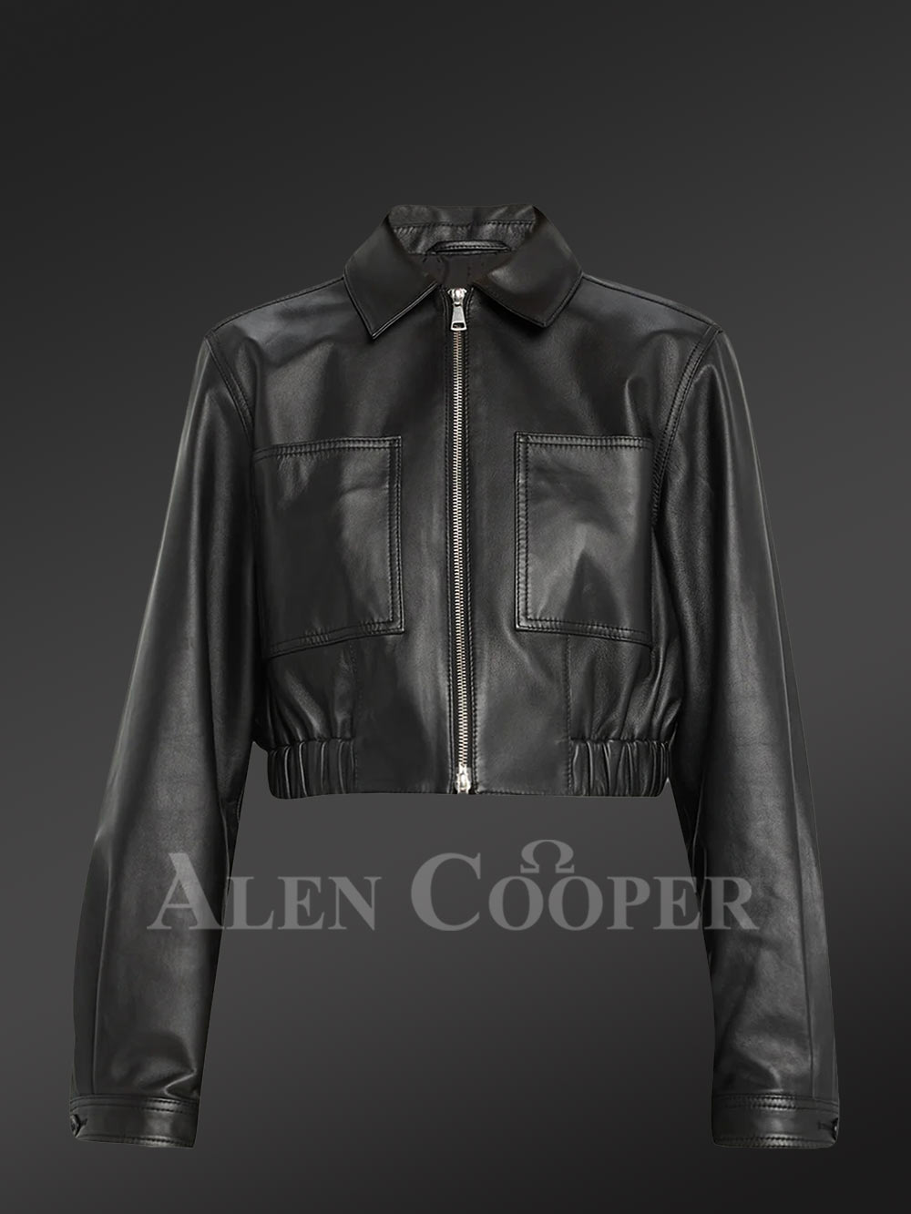 Leather Crop Jacket with Astonishing Features for a Smart Stylish Look - Image 4