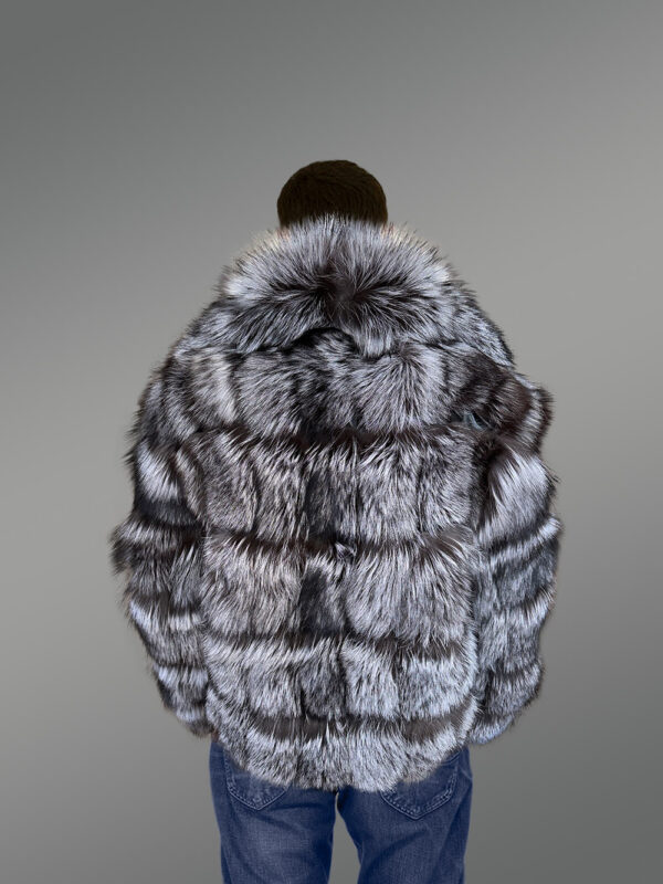 Mens Bomber Fox Fur Jacket for Absolute Protection in Winter - Image 7