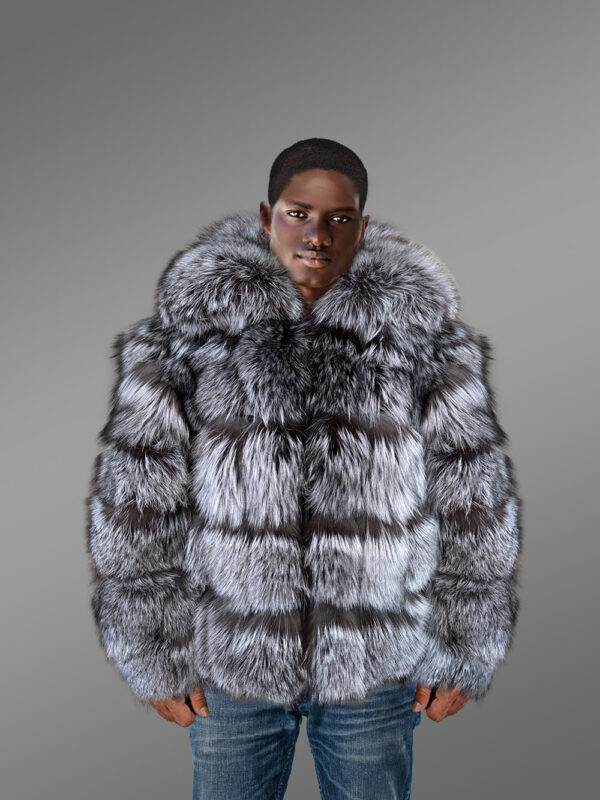 Mens Bomber Fox Fur Jacket for Absolute Protection in Winter - Image 4