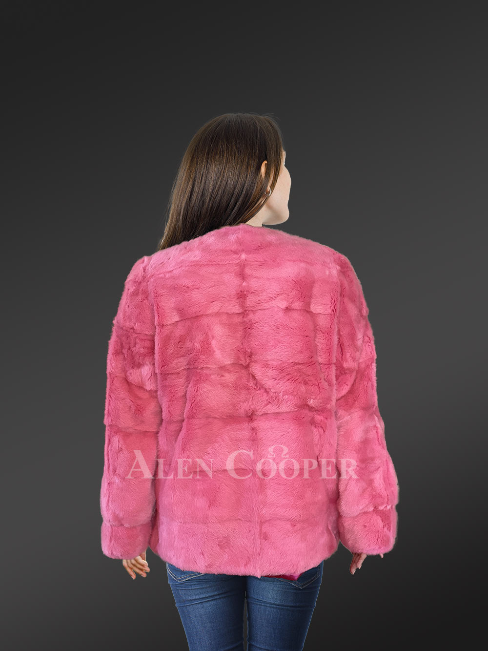 Mink Fur Coat with Headband for a Ravishing Look - Image 7