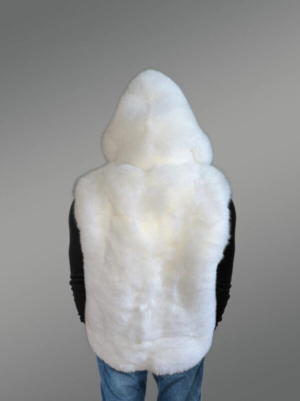 Fox Fur Vest with Hood to Elevate Ones Looks - Image 7