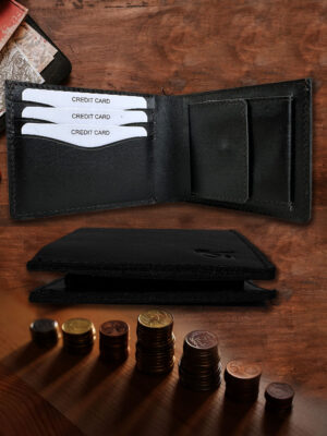 Black Authentic Leather Wallet - A Sheer Quotidian Choice