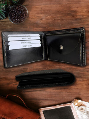 Luxury Bi-Fold Leather Wallet – Smart & Sophisticated Accessory