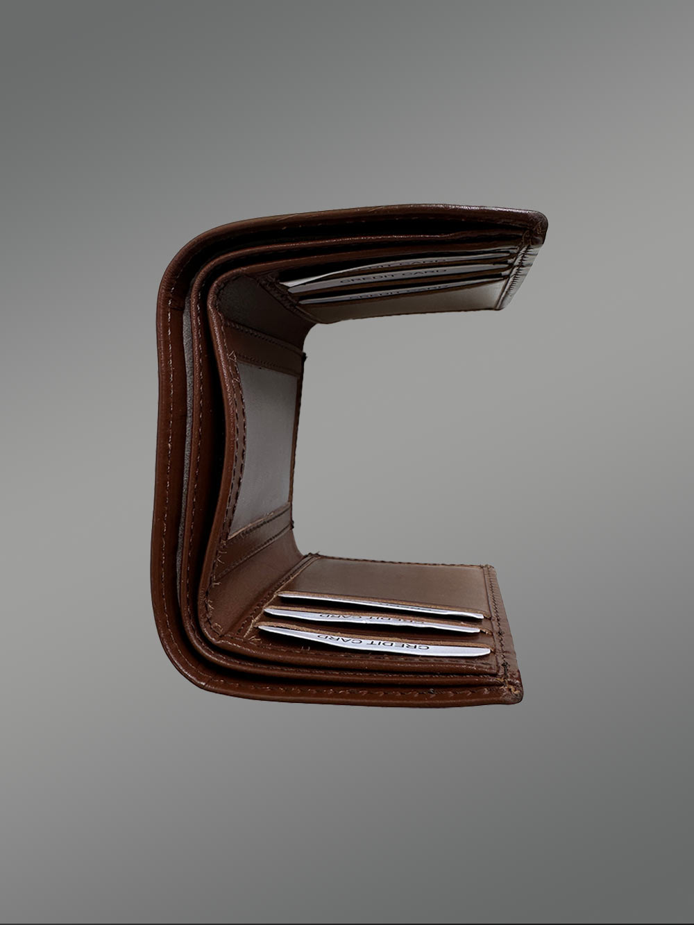 Tan Trifold Premium Wallet - A Blend of Elegance and Proficiency - Image 6