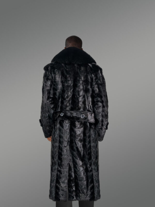 Men’s Full Length Mink Paws Coat - Image 2