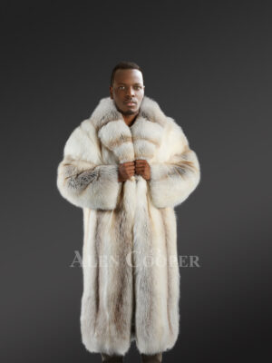 Golden Isle Trench Coat- A Swanky Natural Fox Fur Outerwear