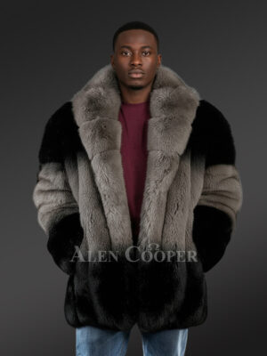 Dual Tone Fox Fur Coat – Perfect Union of Magnificence & Comfort