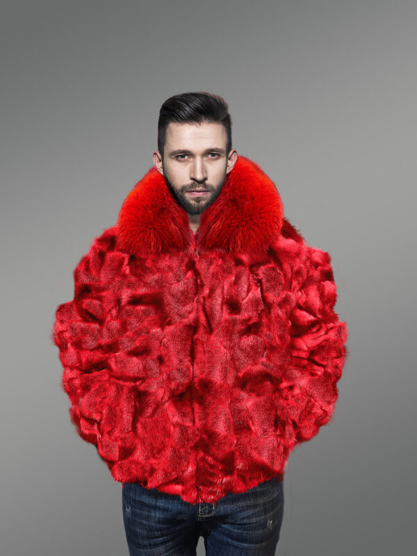 Bomber in Fox Fur for Men