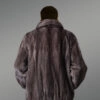 Men’s Blue Iris Mink Bomber Jacket