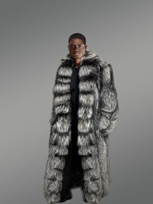 Long Silver Fox Coat