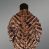 Mens Chinchilla Fur Bomber Jacket