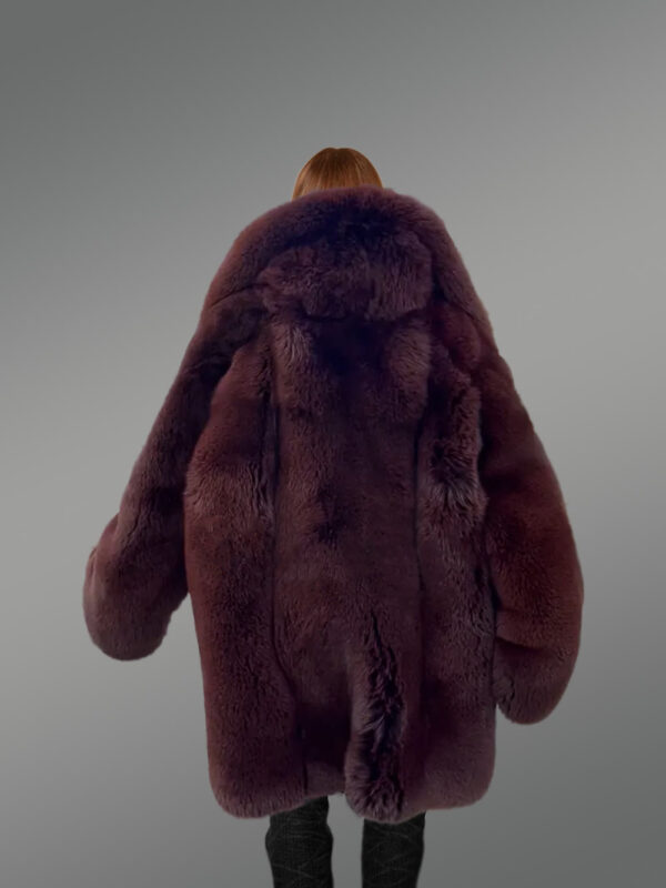 Full Skin Arctic Fox Dyed Coat - Image 8