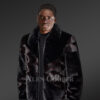 reversible mink fur bomber jacket
