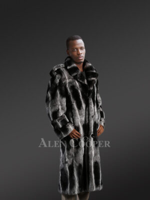 Rex Rabbit Chinchilla Style Trench Coat – Regal Looks with Ultra-Smooth Texture