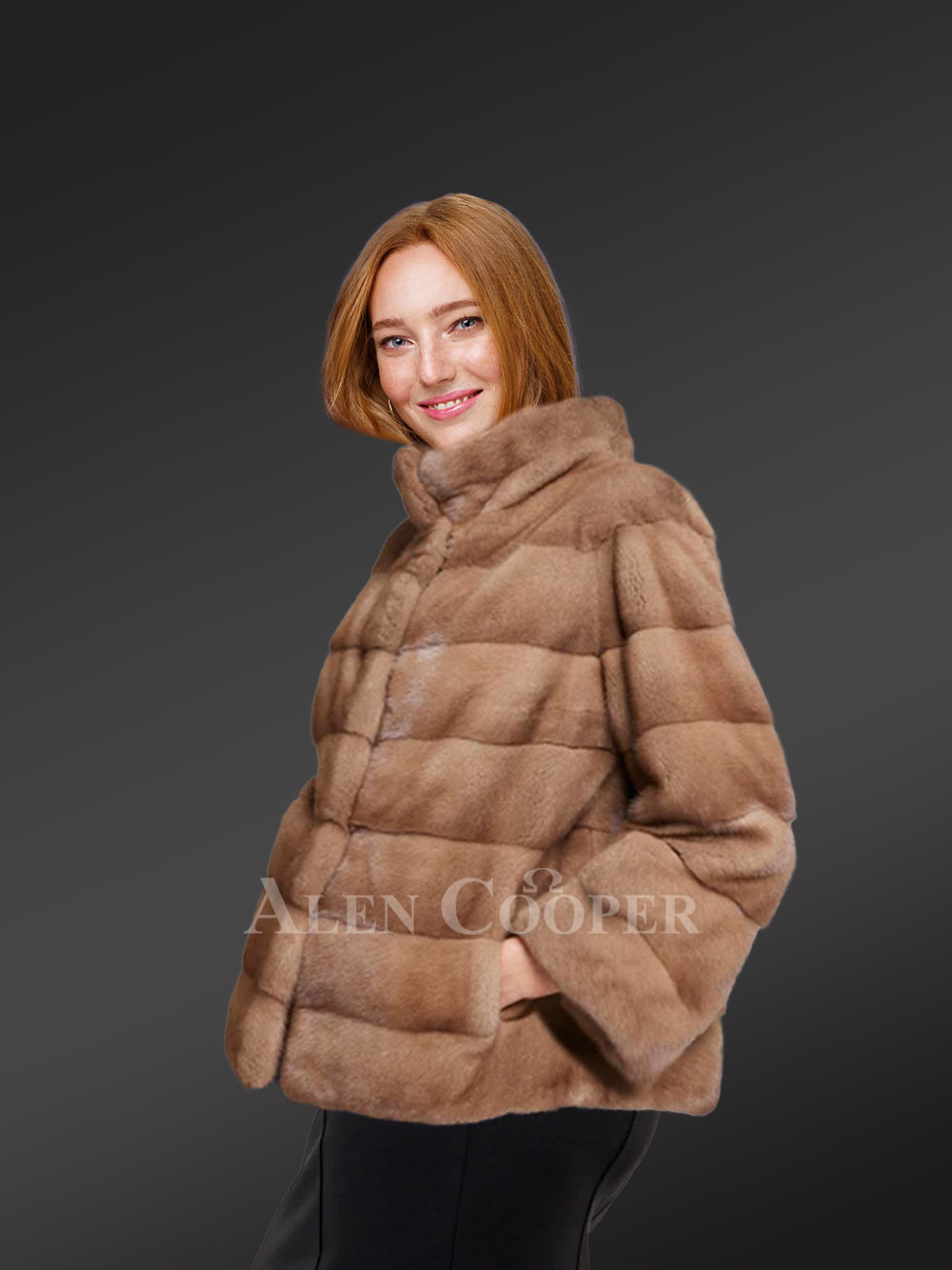 Womens Short Mink Fur Jacket – Trendy Looks with Optimum Comfort - Image 3