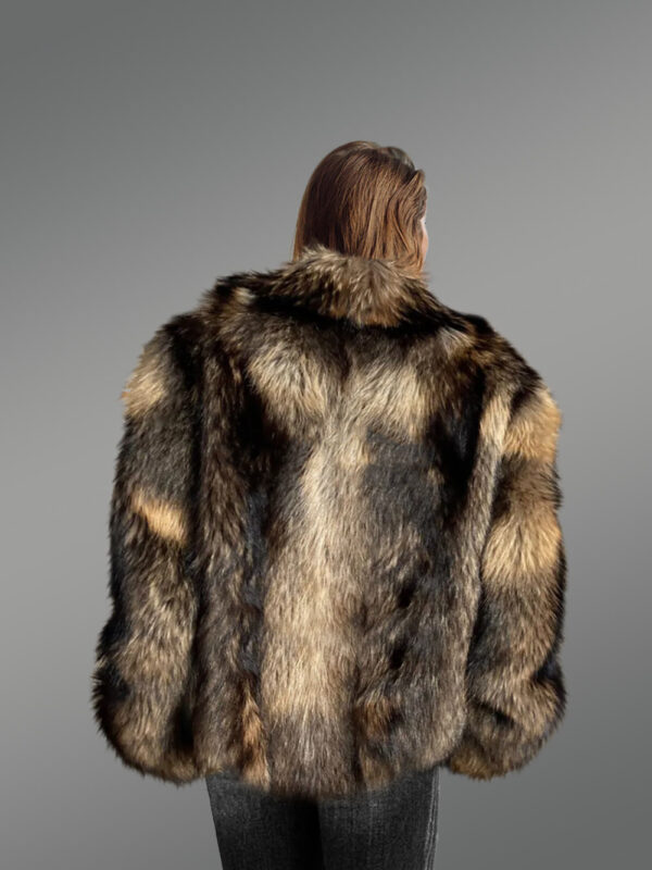 Women Raccoon Bomber Jacket - Image 6