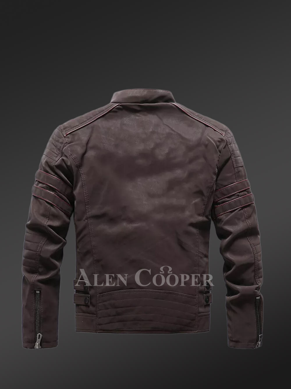 Mens Brown Matt Leather Jacket – Elegant Outfit Ensuring Absolute Comfort - Image 3