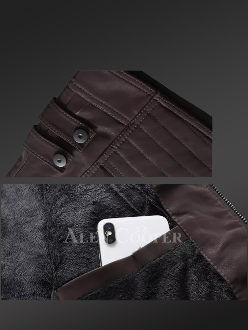 Mens Brown Matt Leather Jacket – Elegant Outfit Ensuring Absolute Comfort - Image 6