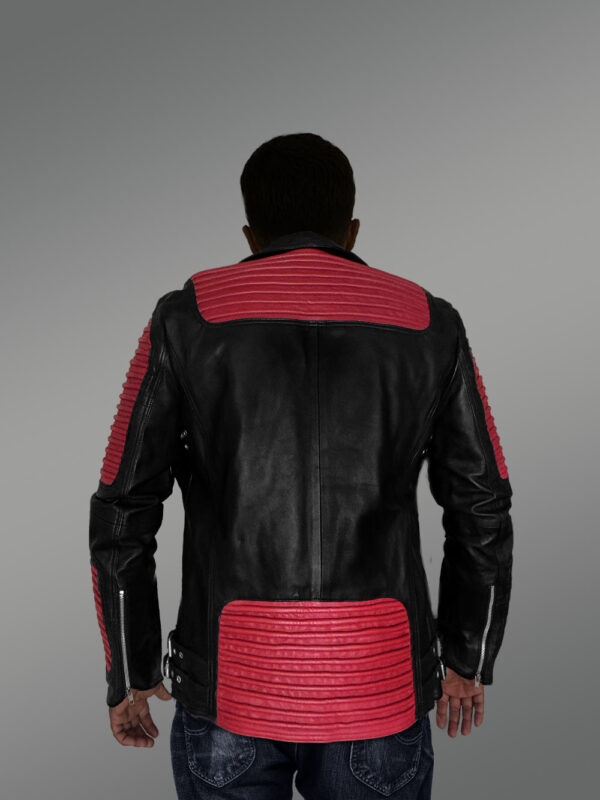 Men’s Dual Color Leather Jacket with a Majestic Warm Feel - Image 8