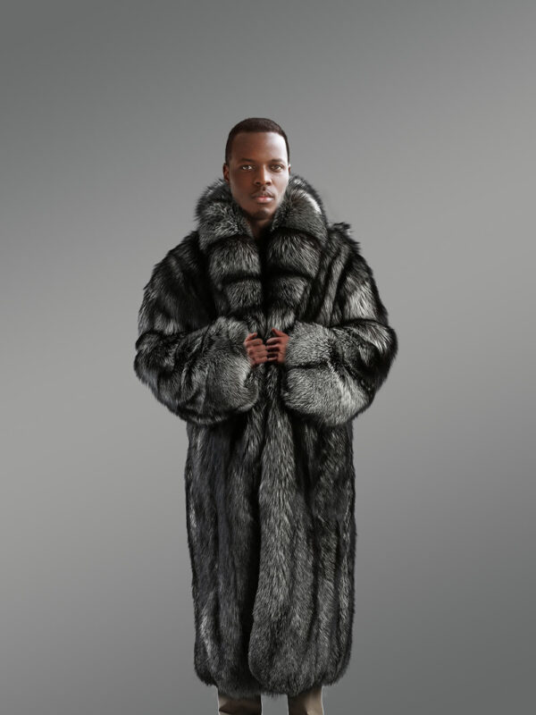 Silver Fox Fur Trench Coat – Luxuriously Comforting and Stylish