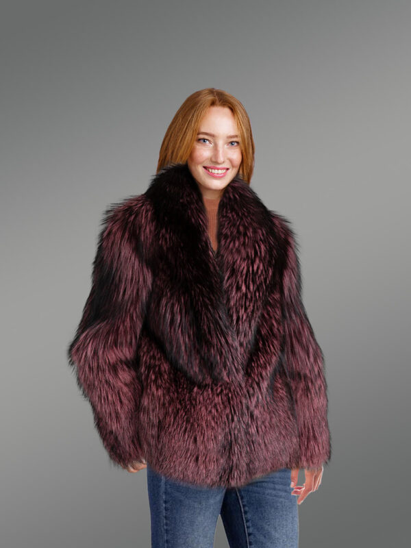 Silver Fox Fur Dyed Jacket – An Absolute Swanky Warm Wear - Image 4