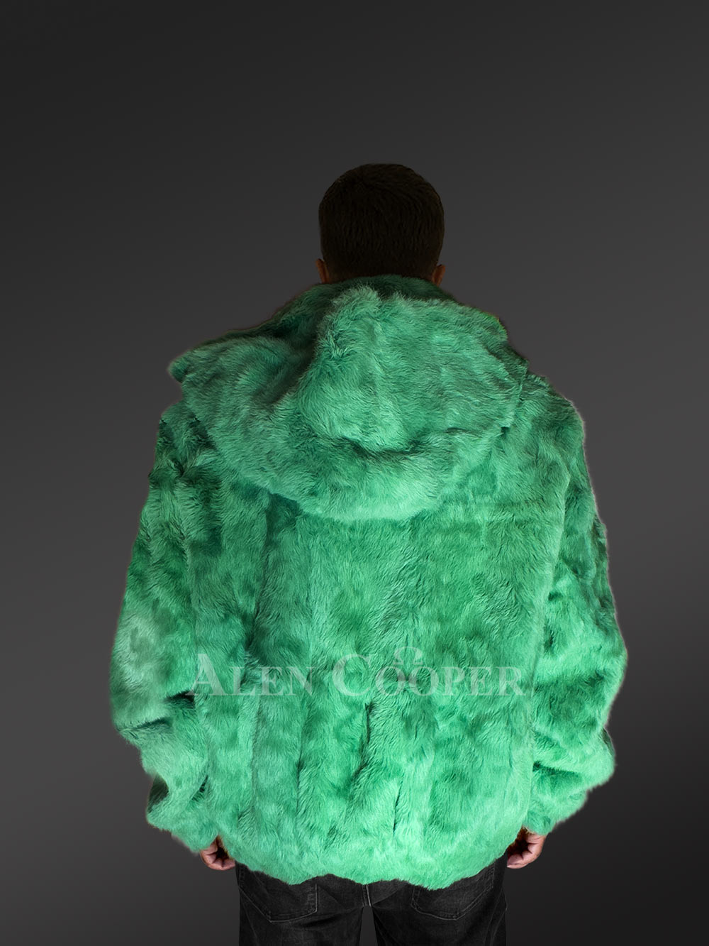 Mens Mint Green Bomber Jacket – Glam Up in an Instant - Image 10