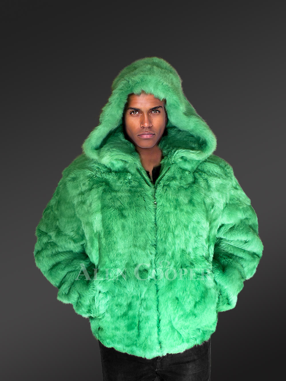 Mens Mint Green Bomber Jacket – Glam Up in an Instant - Image 7