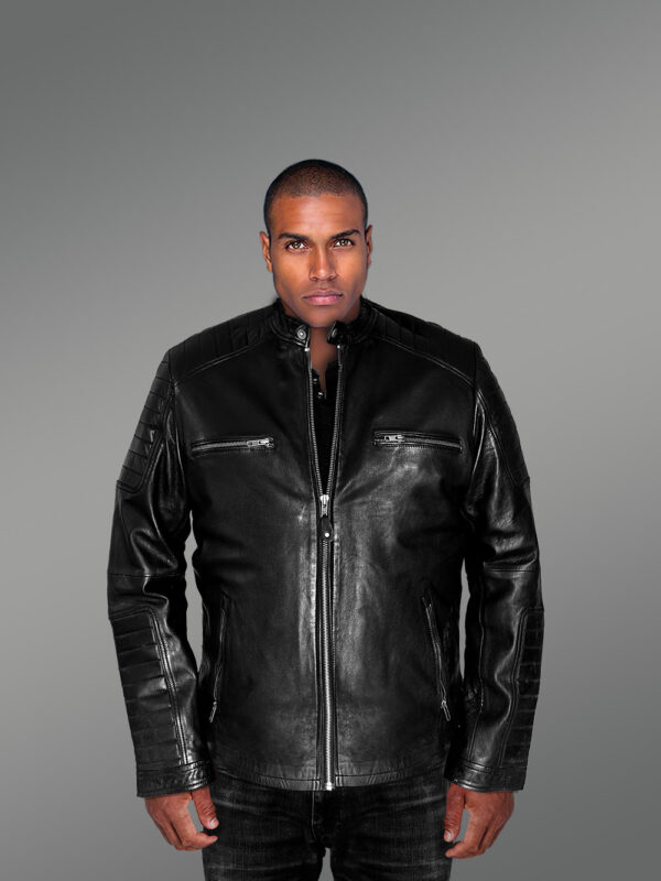 Men’s Leather Jacket with Zipper Accents – An Absolute Thermal Outerwear - Image 7