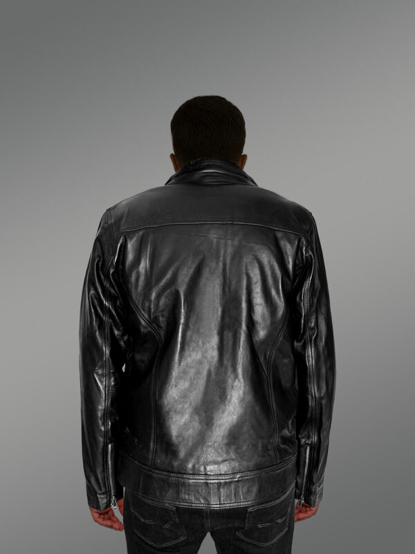 Men’s Leather Jacket with Zipper Accents – An Absolute Thermal Outerwear - Image 10