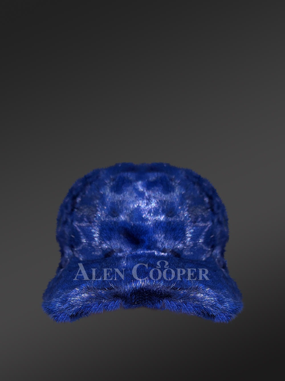 Blue Mink Fur Baseball Hat – Perfect Combination of Elegance & Comfort - Image 4