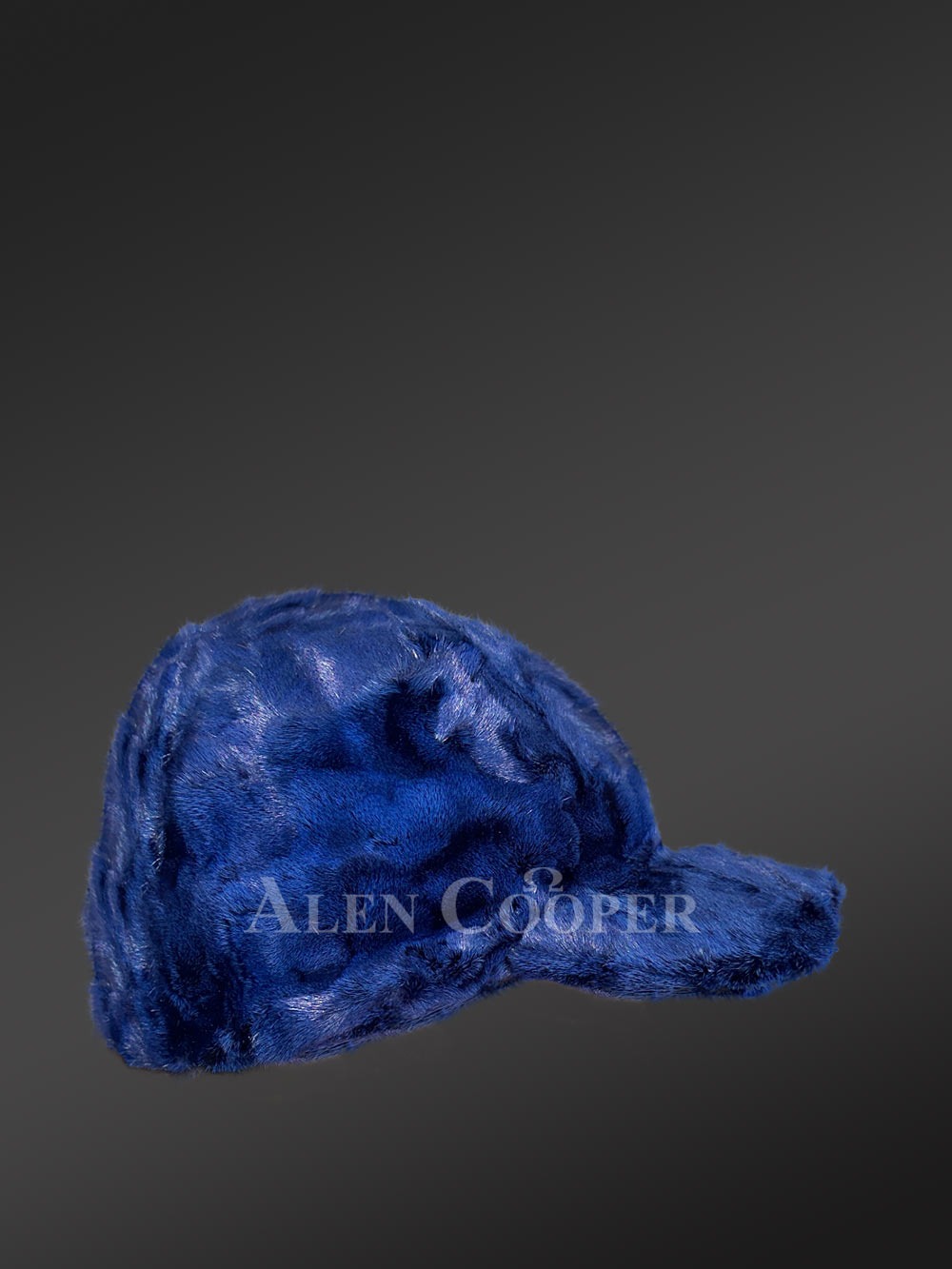 Blue Mink Fur Baseball Hat – Perfect Combination of Elegance & Comfort - Image 3